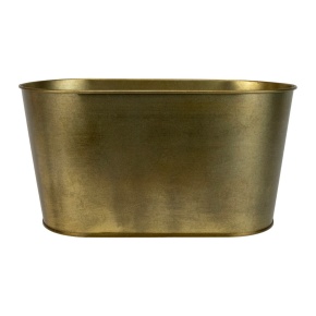 Кашпо (металл), 23x11,5хH12см, золотой в интернет-магазине флористических аксессуаров Азалия Декор
