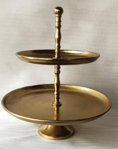Подставка 3 яруса круглая (металл), Н52хD26см, золотой в интернет-магазине флористических аксессуаров Азалия Декор