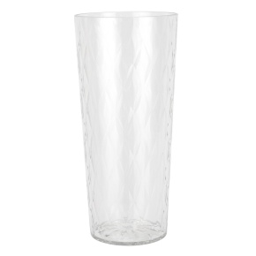 Ваза Сияние (пластик), D12xH26,5см, прозрачный в интернет-магазине флористических аксессуаров Азалия Декор