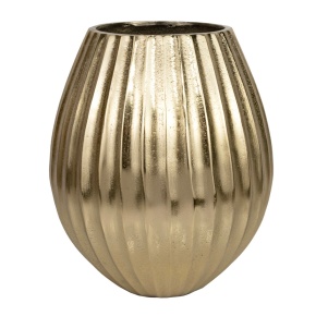 Ваза (металл), D17xH20см, золотой в интернет-магазине флористических аксессуаров Азалия Декор