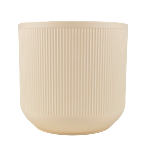 Кашпо со вставкой Росси (пластик), D19xH17см, 4,4л, кремовый в интернет-магазине флористических аксессуаров Азалия Декор