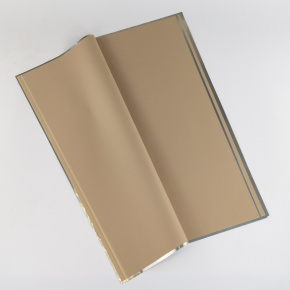 Пленка с каймой Серебро 45мкр, 20 листов, 57х57см, кофейный в интернет-магазине флористических аксессуаров Азалия Декор