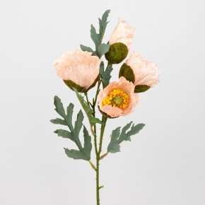Мак, 45см, персиковый в интернет-магазине флористических аксессуаров Азалия Декор