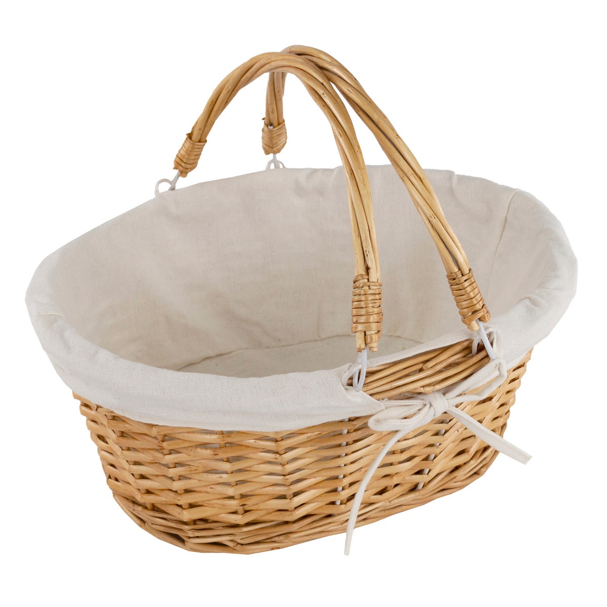 Корзина плетеная (ива), 35х30x15xH28см, светло-коричневый в интернет-магазине флористических аксессуаров Азалия Декор