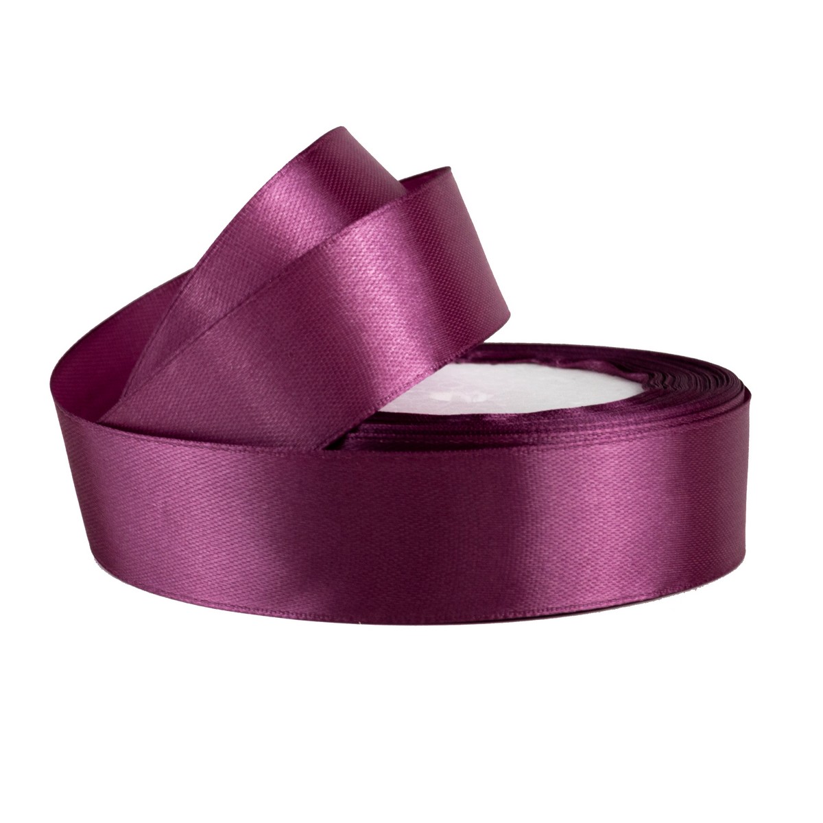 Набор лент 10шт. (атлас), 25 мм 25 ярдов, темно-розовый в интернет-магазине флористических аксессуаров Азалия Декор