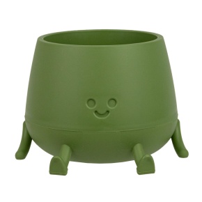 Кашпо Мистер Грин (пластик), D11xH9см, 0,6л, зеленый в интернет-магазине флористических аксессуаров Азалия Декор