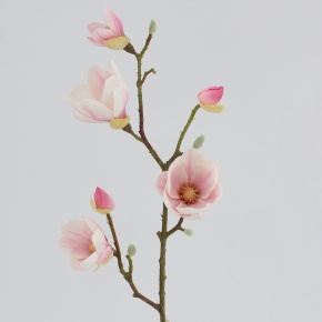 Ветка магнолии, 80см, светло-розовый в интернет-магазине флористических аксессуаров Азалия Декор