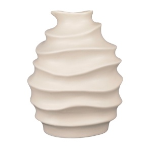 Ваза (керамика), 18,5x13xH23,5см, кремовый в интернет-магазине флористических аксессуаров Азалия Декор