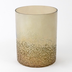 Подсвечник Стакан (стекло), Н15х11,5см, коричневый в интернет-магазине флористических аксессуаров Азалия Декор