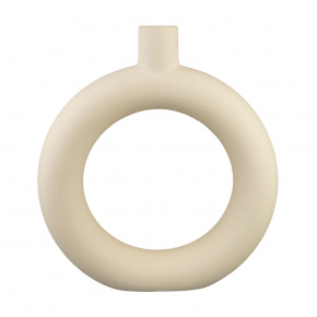 Ваза (керамика), D2,5х22хH24,5см, кремовый в интернет-магазине флористических аксессуаров Азалия Декор