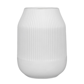 Ваза (керамика), D15xH20см, белый в интернет-магазине флористических аксессуаров Азалия Декор