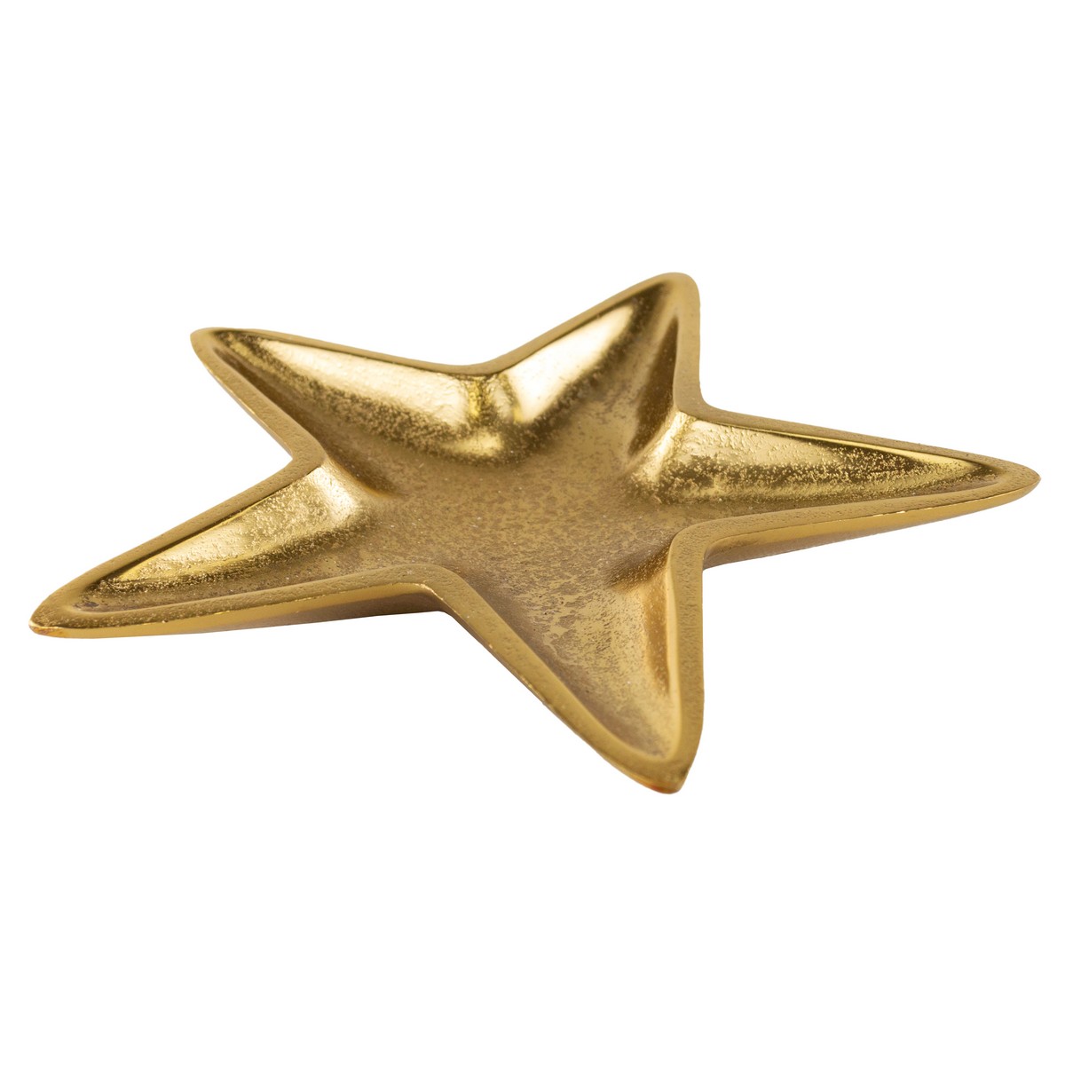 Поднос Звезда (металл), H2,5x19x18,5см, золотой в интернет-магазине флористических аксессуаров Азалия Декор