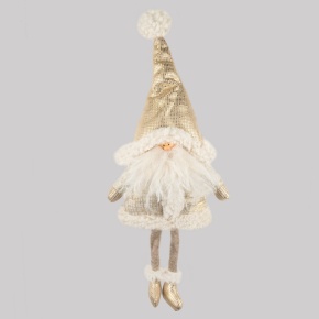 Украшение подвесное Санта, Н48х18х10см, шампань в интернет-магазине флористических аксессуаров Азалия Декор