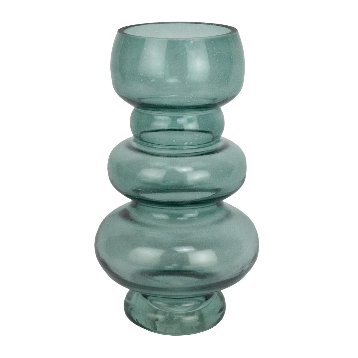 Ваза Черусти, D14xH27,5см, зеленый в интернет-магазине флористических аксессуаров Азалия Декор