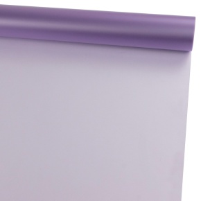 Пленка матовая полупрозрачная 50мкр, 57 см 27 м, сиреневый в интернет-магазине флористических аксессуаров Азалия Декор