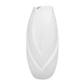 Ваза (керамика), D8,5xH21см, белый в интернет-магазине флористических аксессуаров Азалия Декор