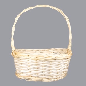 Корзина плетеная (ива), 35x25x14xH42см, натуральный в интернет-магазине флористических аксессуаров Азалия Декор