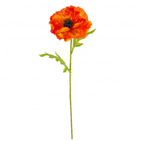Мак, 57см, оранжевый в интернет-магазине флористических аксессуаров Азалия Декор