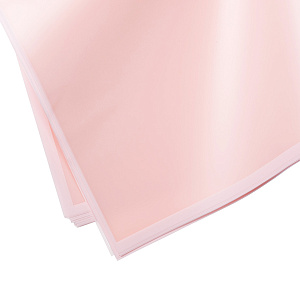Пленка матовая с каймой 20 листов, 58х58см, розовый в интернет-магазине флористических аксессуаров Азалия Декор