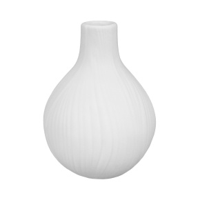 Ваза (керамика), D9,5xH13см, белый в интернет-магазине флористических аксессуаров Азалия Декор