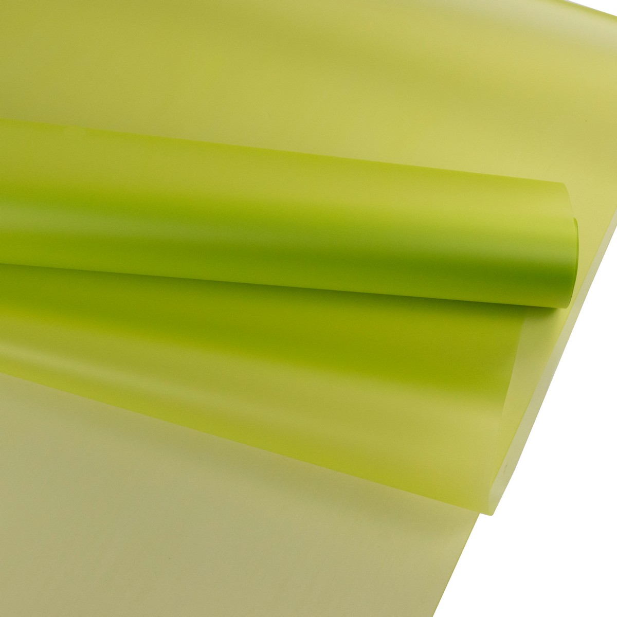 Пленка матовая полупрозрачная 50мкр, 57 см 27 м, лимонный в интернет-магазине флористических аксессуаров Азалия Декор