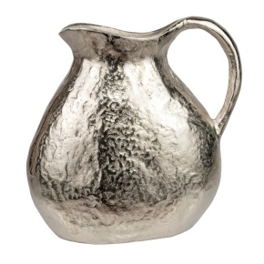 Ваза Кувшин (металл), 27х10хH27см, серебряный в интернет-магазине флористических аксессуаров Азалия Декор