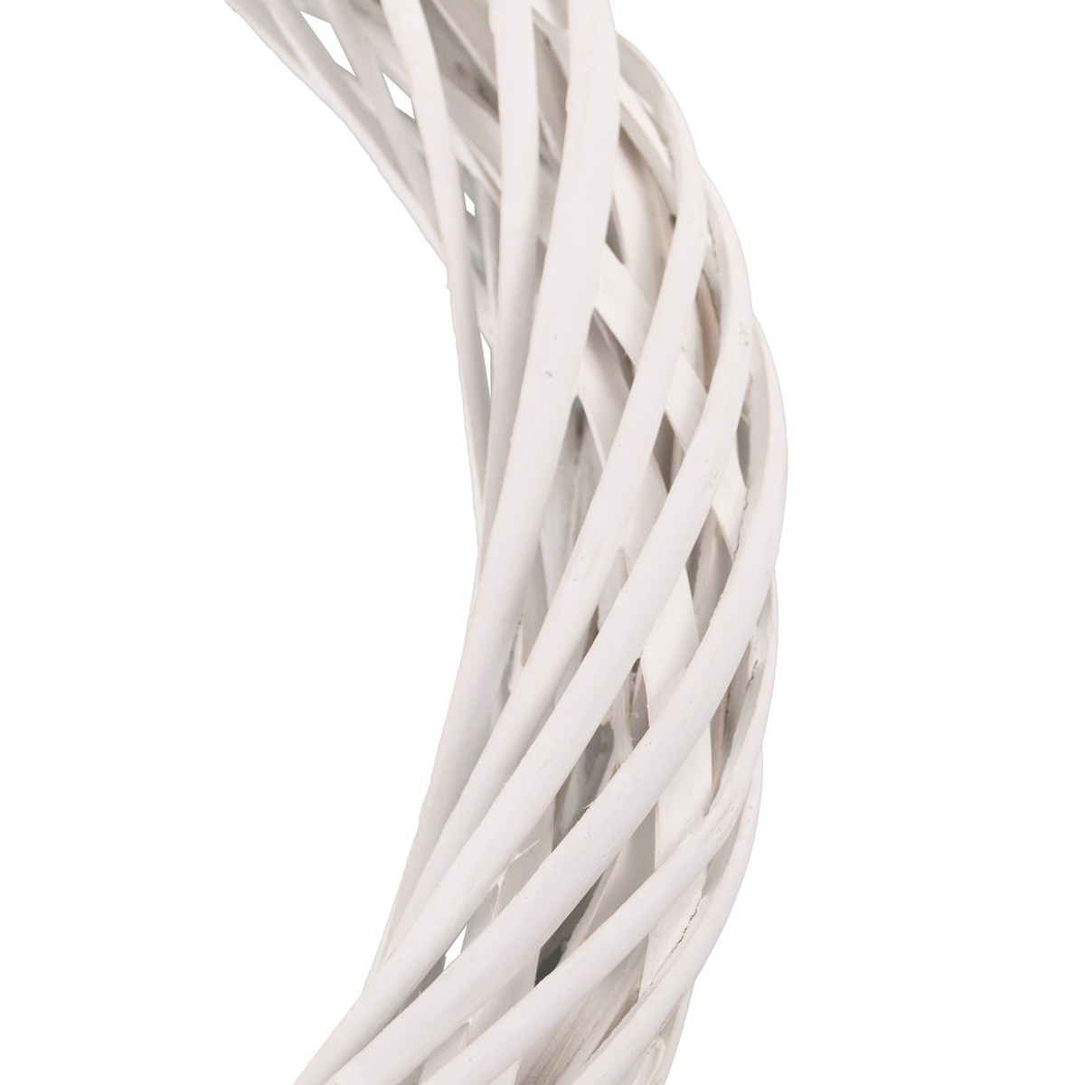 Венок декоративный (ива), D30xH4,5см, белый в интернет-магазине флористических аксессуаров Азалия Декор