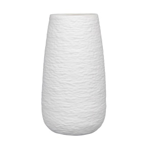 Ваза (керамика), D11xH20,5см, белый в интернет-магазине флористических аксессуаров Азалия Декор
