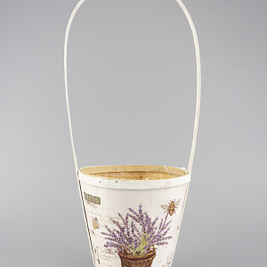 Корзина Прованс (дерево), 13х13см в интернет-магазине флористических аксессуаров Азалия Декор