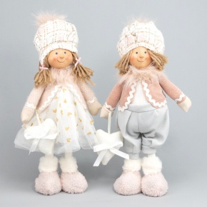 Сувенир Мальчик/Девочка, H38х15х10см, в асс., розовый в интернет-магазине флористических аксессуаров Азалия Декор