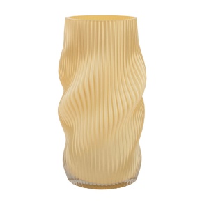 Ваза (стекло), D14,5xH27,5см, желтый в интернет-магазине флористических аксессуаров Азалия Декор