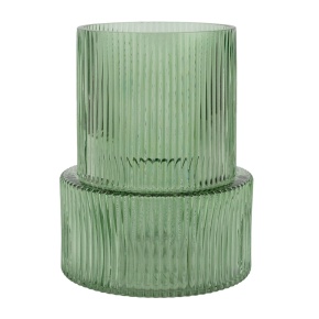 Ваза (стекло), D15,5xH18,5см, зеленый в интернет-магазине флористических аксессуаров Азалия Декор