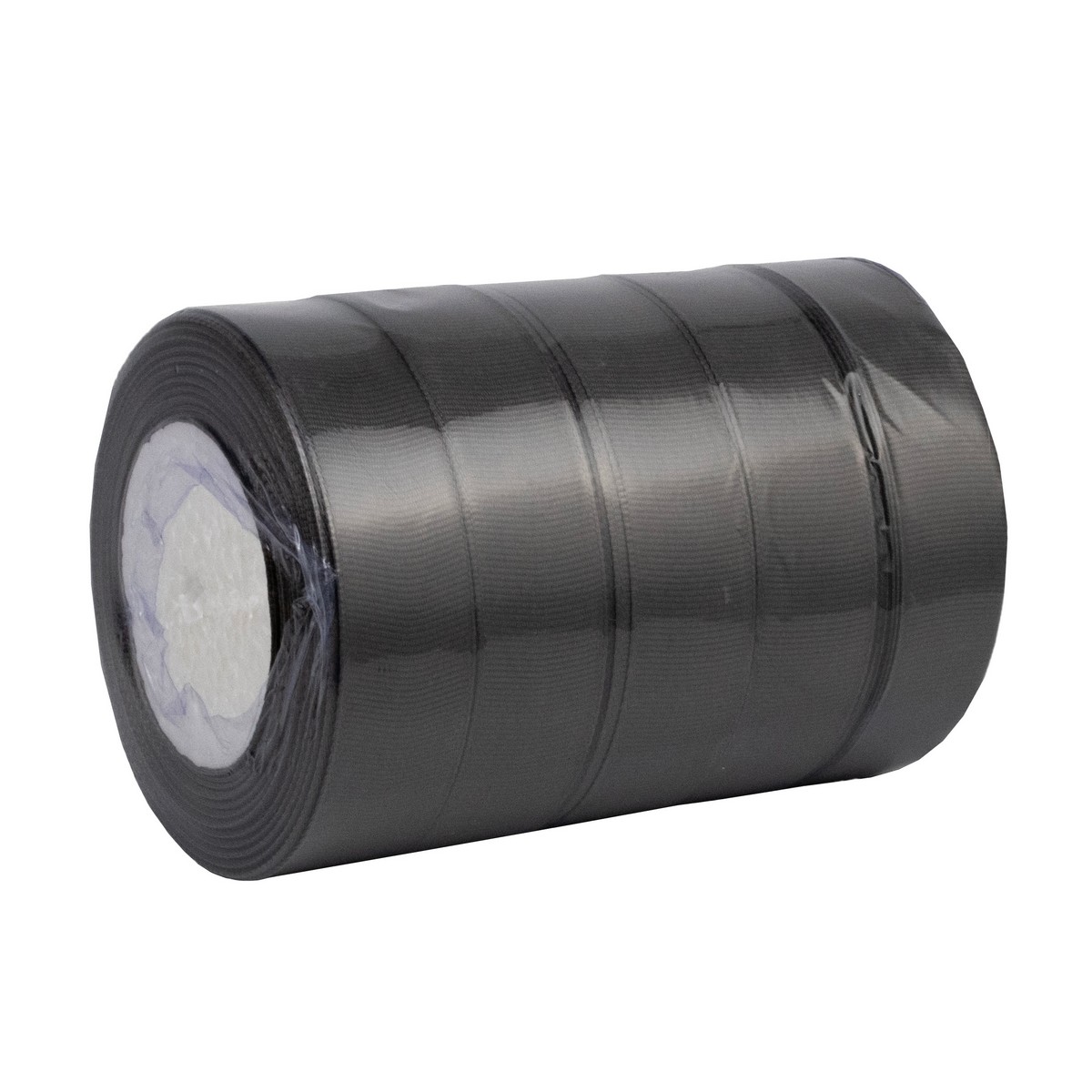 Лента репсовая (в уп.5 шт.), 25 мм 22,7 м, серый в интернет-магазине флористических аксессуаров Азалия Декор