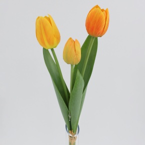 Букет тюльпанов x3, 51см, желтый в интернет-магазине флористических аксессуаров Азалия Декор