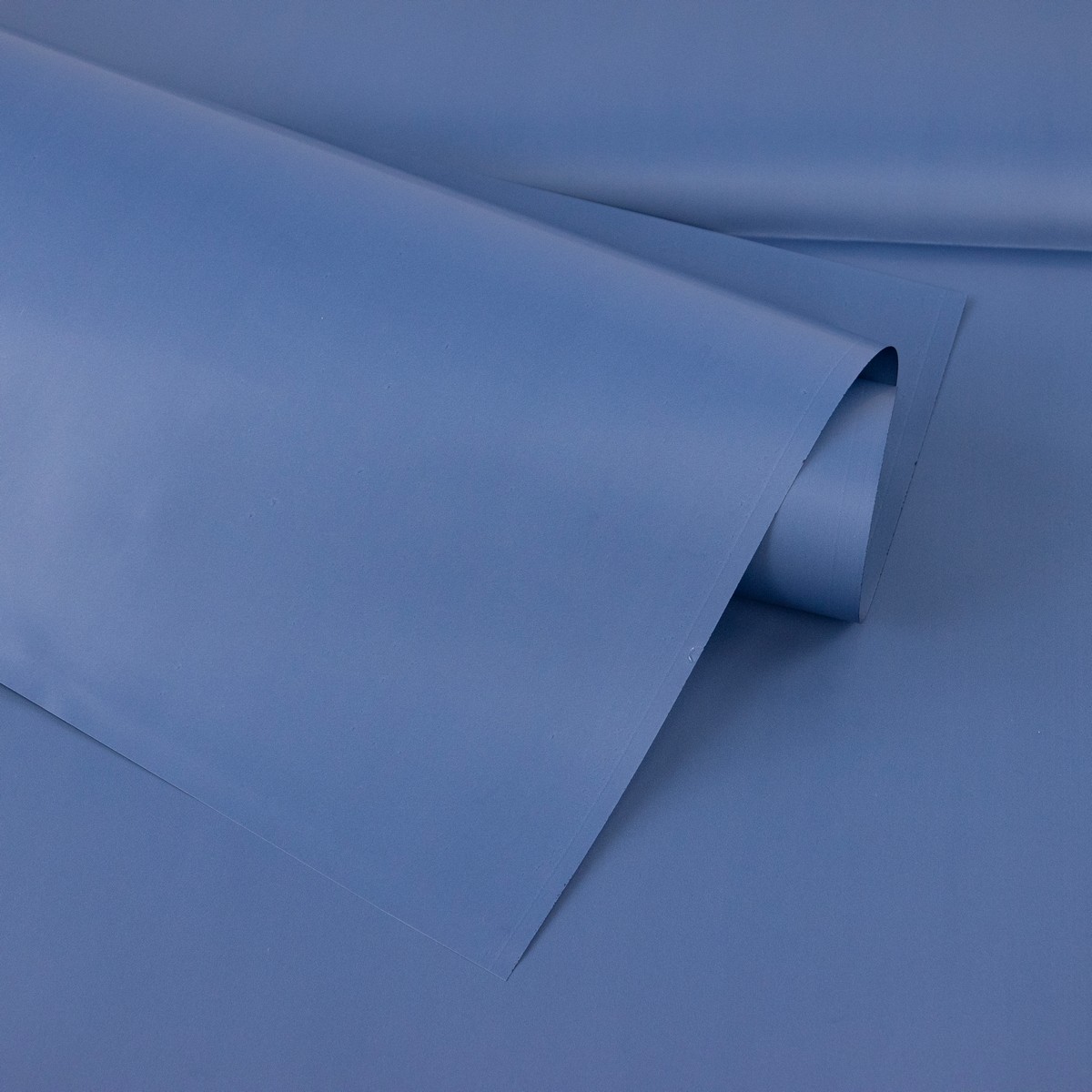 Пленка матовая 65мкр, 20 листов, 58х58см, синий в интернет-магазине флористических аксессуаров Азалия Декор