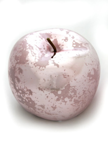 Сувенир Яблоко (керамика), 15х15см, розовый в интернет-магазине флористических аксессуаров Азалия Декор