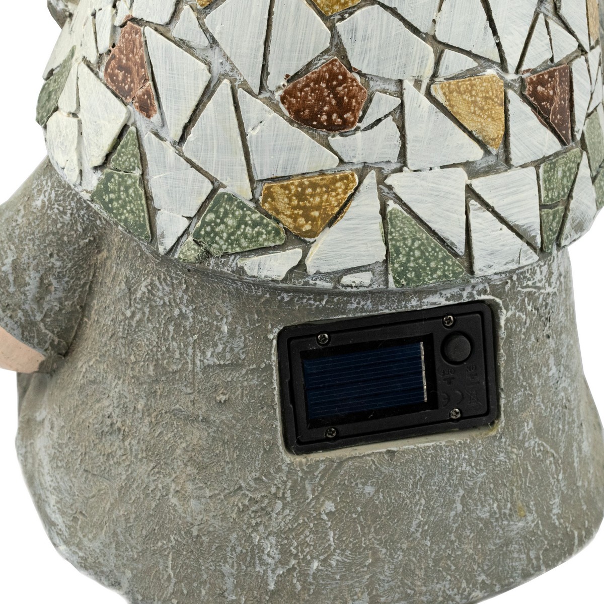 Садовая фигура Гном (керамика), H46x26х18см, серый в интернет-магазине флористических аксессуаров Азалия Декор