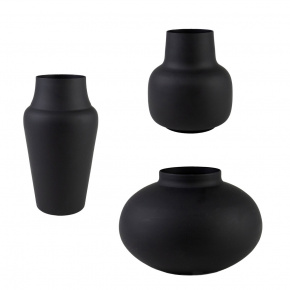 Ваза  (металл), Н14x10см, в асс., черный в интернет-магазине флористических аксессуаров Азалия Декор