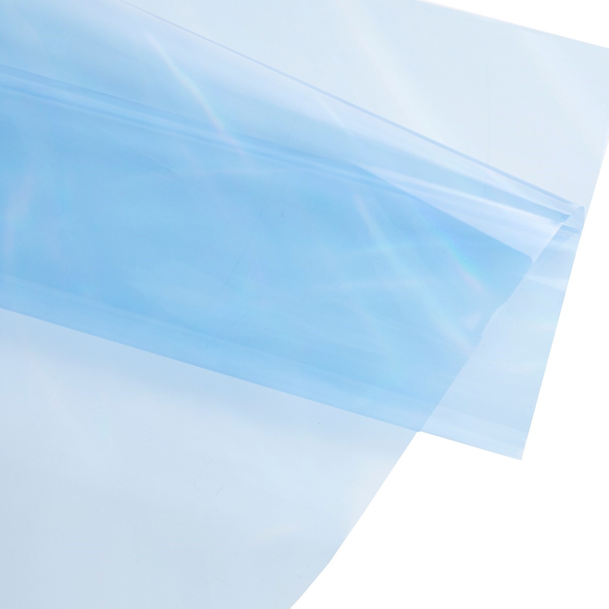 Пленка Голограмма, 15 листов, 58х58см, голубой в интернет-магазине флористических аксессуаров Азалия Декор