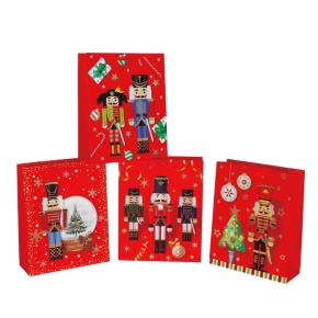 Пакет подарочный (бумага), 18х24х8см (в уп. 12 шт.), в асс. в интернет-магазине флористических аксессуаров Азалия Декор