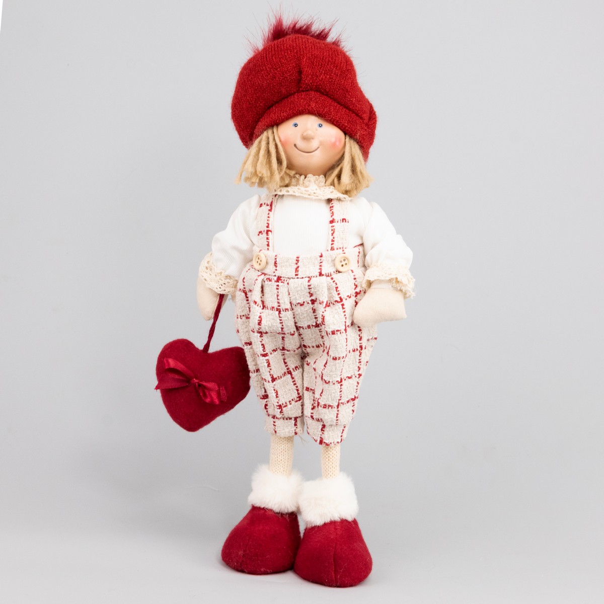 Сувенир Мальчик/Девочка, H38х15х10см, в асс., красный в интернет-магазине флористических аксессуаров Азалия Декор