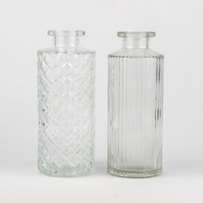 Ваза Бутылочка Мила (стекло), D5xH13см, в асс., прозрачный в интернет-магазине флористических аксессуаров Азалия Декор