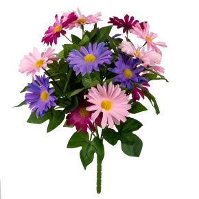 Хризантема на вставке, 32см, сиреневый в интернет-магазине флористических аксессуаров Азалия Декор