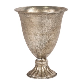 Вазон (металл), D15,5xH20,5см, серебряный в интернет-магазине флористических аксессуаров Азалия Декор
