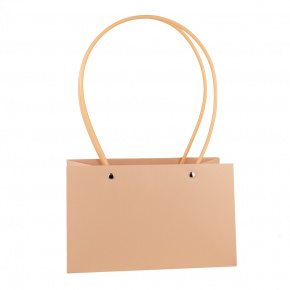 Пакет для цветов водостойкий (крафт), 22х10,5х13,5см (в уп. 10шт.), персиковый в интернет-магазине флористических аксессуаров Азалия Декор