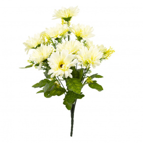 Хризантема на вставке, 46см, кремовый в интернет-магазине флористических аксессуаров Азалия Декор