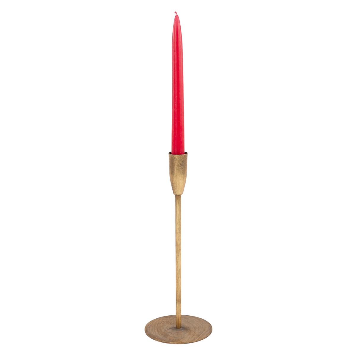 Подсвечник (металл), H26x10см, золотой в интернет-магазине флористических аксессуаров Азалия Декор