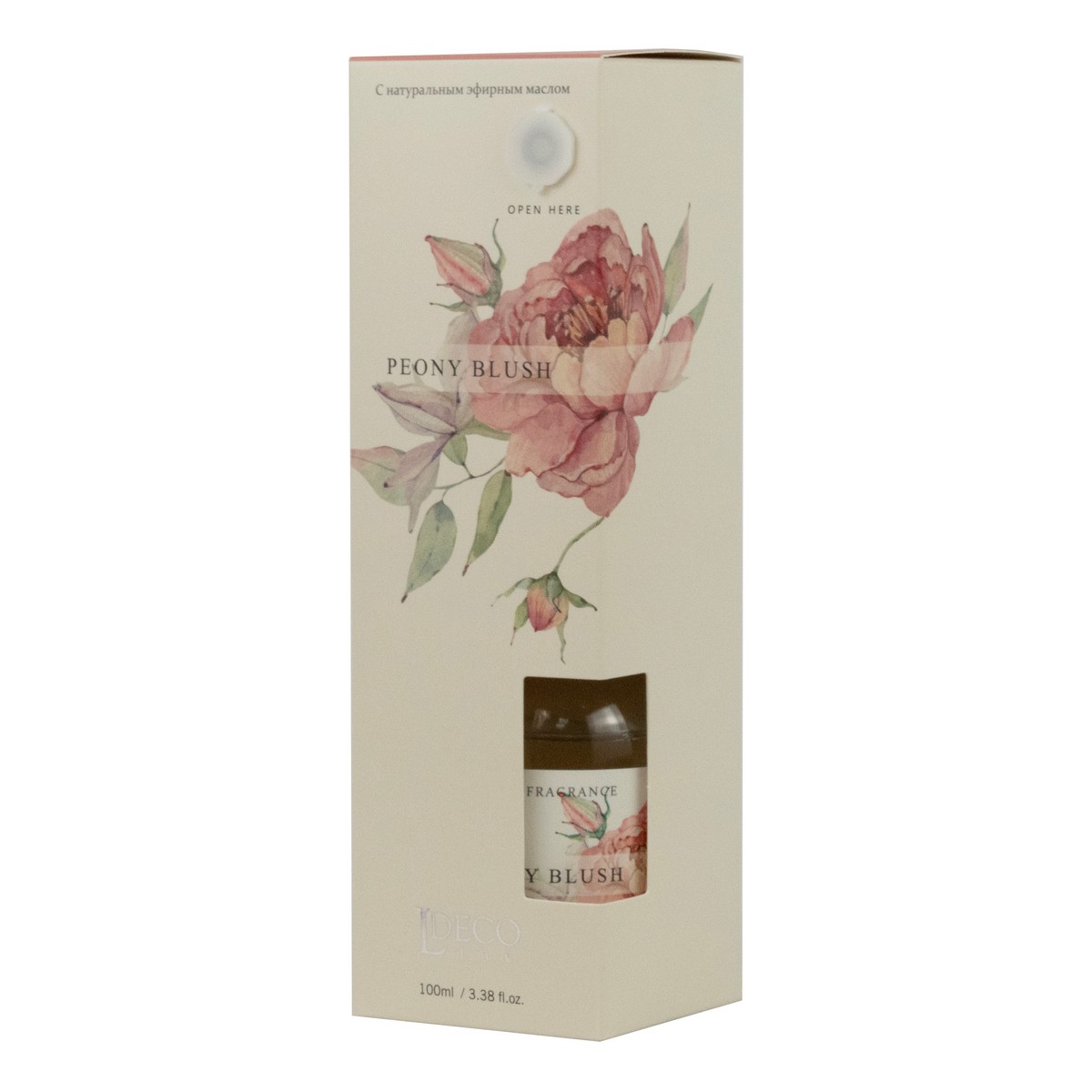 Диффузор с ароматом Пиона (стекло), 100мл в интернет-магазине флористических аксессуаров Азалия Декор