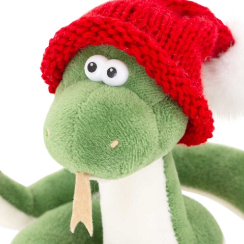 Игрушка м/н Змей Питоша, 12см, зеленый в интернет-магазине флористических аксессуаров Азалия Декор