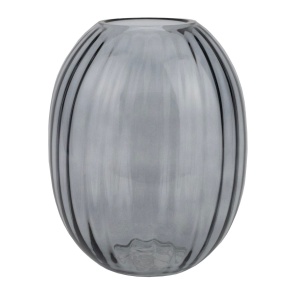 Ваза (стекло), D20xH25см, серый в интернет-магазине флористических аксессуаров Азалия Декор
